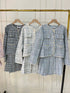 Vintage Tweed Jacket With Pleated Mini Skirts